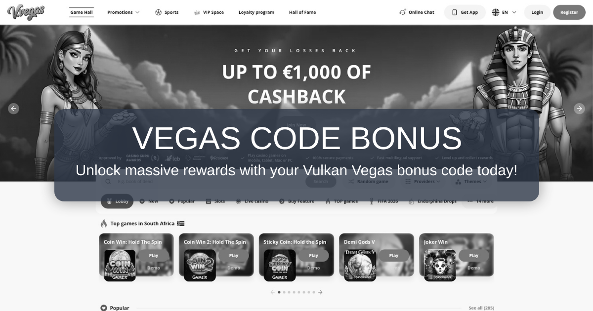 Vulkan Vegas Bonus Code & Offers 2026 - USA Verified